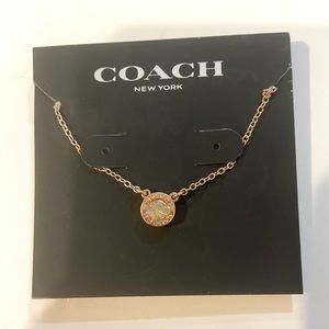 Coach Rose Gold Necklace NEW